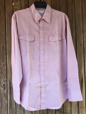 Wrangler Rancher Mens Button Down Shirt